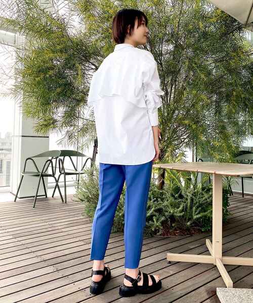 OPAQUE.CLIP（オペークドットクリップ）の「◆【C】カラードダブルクロス テーパードパンツ（その他パンツ・レディース・ブルー/グリーン/パープル系4・36/40/38/34）」の17枚目の写真