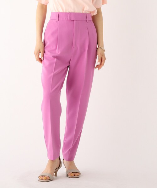 OPAQUE.CLIP（オペークドットクリップ）の「◆【C】カラードダブルクロス テーパードパンツ（その他パンツ・レディース・ブルー/グリーン/パープル系4・36/40/38/34）」の19枚目の写真