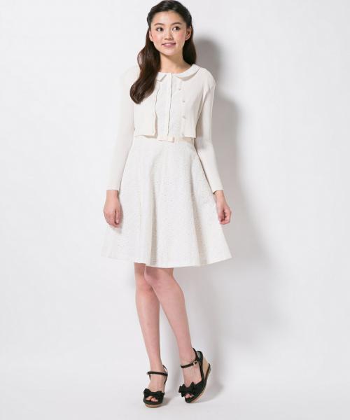 TOCCA 【洗える！】NIGHT SKY KNIT ボレロ ホワイト TOCCA（トッカ）の「【洗える！】BIS BISボレロ（ニット/セーター