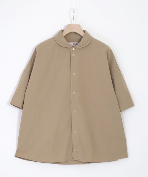 Brocante（ブロカント）の「[Brocante / ブロカント] ヴィンテージキャンパス ルファーシャツ（シャツ/ブラウス・レディース・チャコールグレー/ベージュ/アイボリー/ダークネイビー・2）」の3枚目の写真