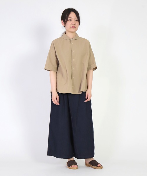 Brocante（ブロカント）の「[Brocante / ブロカント] ヴィンテージキャンパス ルファーシャツ（シャツ/ブラウス・レディース・チャコールグレー/ベージュ/アイボリー/ダークネイビー・2）」の13枚目の写真