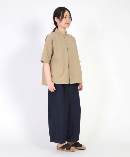 Brocante（ブロカント）の「[Brocante / ブロカント] ヴィンテージキャンパス ルファーシャツ（シャツ/ブラウス・レディース・チャコールグレー/ベージュ/アイボリー/ダークネイビー・2）」の14枚目の写真