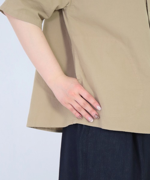 Brocante（ブロカント）の「[Brocante / ブロカント] ヴィンテージキャンパス ルファーシャツ（シャツ/ブラウス・レディース・チャコールグレー/ベージュ/アイボリー/ダークネイビー・2）」の12枚目の写真