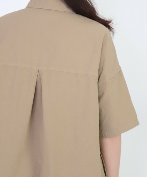 Brocante（ブロカント）の「[Brocante / ブロカント] ヴィンテージキャンパス ルファーシャツ（シャツ/ブラウス・レディース・チャコールグレー/ベージュ/アイボリー/ダークネイビー・2）」の11枚目の写真