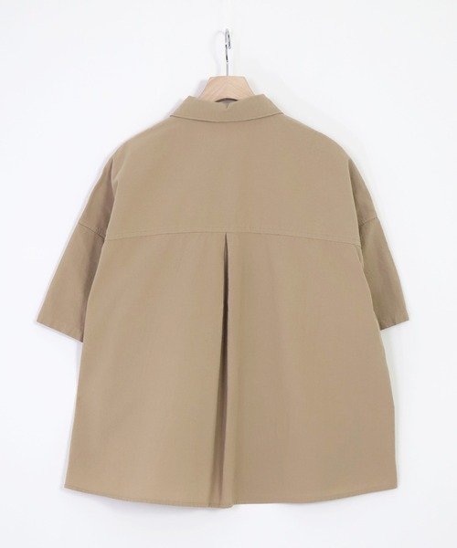 Brocante（ブロカント）の「[Brocante / ブロカント] ヴィンテージキャンパス ルファーシャツ（シャツ/ブラウス・レディース・チャコールグレー/ベージュ/アイボリー/ダークネイビー・2）」の5枚目の写真