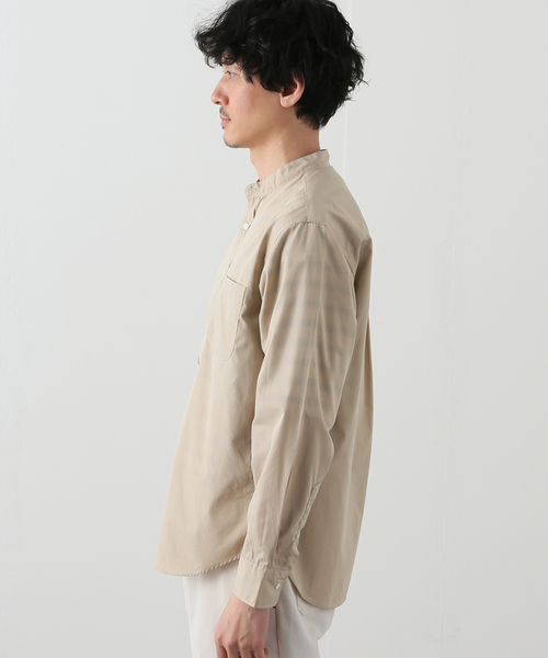 B.C STOCK(ベーセーストック)の「REGULAR BAND シャツ(シャツ/ブラウス・メンズ・ホワイト/ベージュ/ネイビー・SMALL/MEDIUM/LARGE)」の6枚目の写真