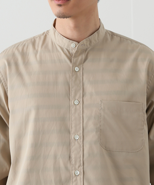 B.C STOCK(ベーセーストック)の「REGULAR BAND シャツ(シャツ/ブラウス・メンズ・ホワイト/ベージュ/ネイビー・SMALL/MEDIUM/LARGE)」の8枚目の写真