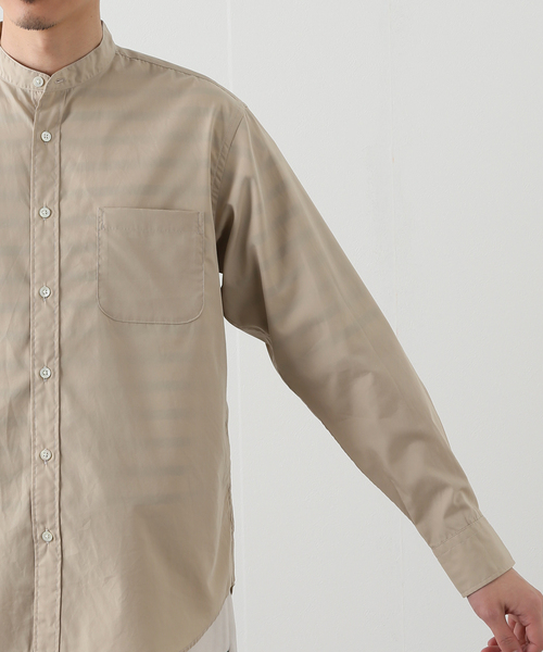 B.C STOCK(ベーセーストック)の「REGULAR BAND シャツ(シャツ/ブラウス・メンズ・ホワイト/ベージュ/ネイビー・SMALL/MEDIUM/LARGE)」の10枚目の写真