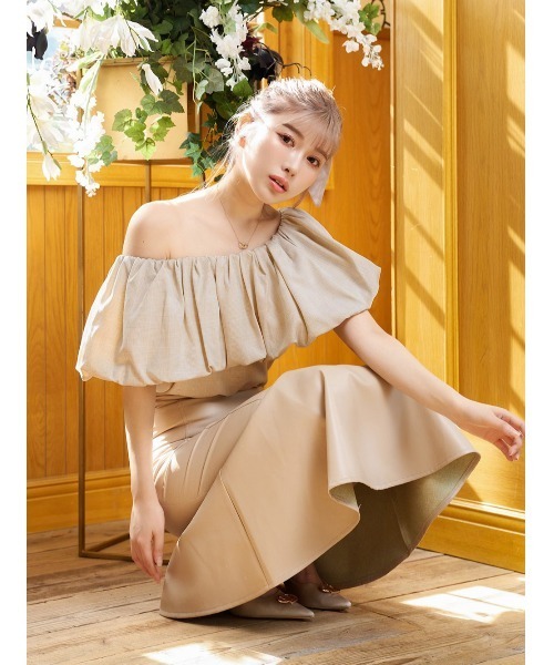 Darich オフショルダーボリュームトップス ダーリッチ Darich オフショルチュールボリュームトップス