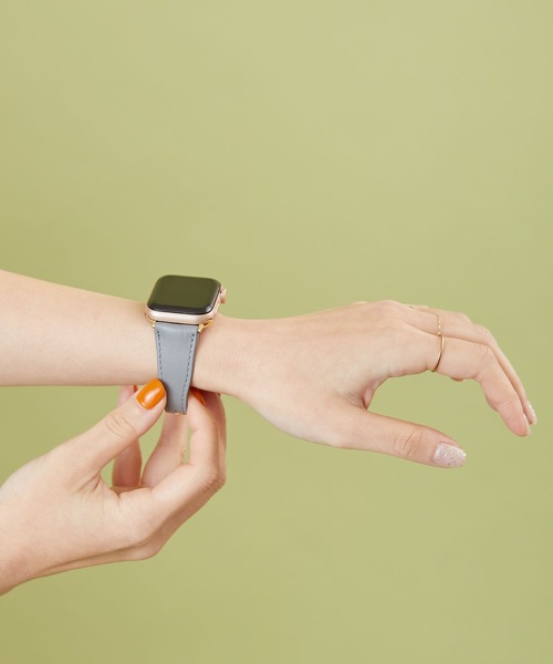 HASHIBAMI(ハシバミ)の「【HASHIBAMI】ウネウネ アップルウォッチバンド S (38/40/41mm用) Apple Watch Band(デジタル腕時計・レディース・ブラック/マスタード/ライラック/グレイッシュベージュ/ナチュラル/グレー系その他/ライトピンク・FREE)」の3枚目の写真