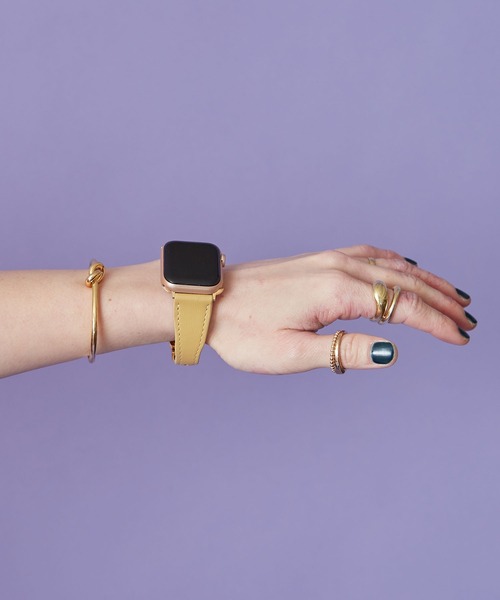 HASHIBAMI(ハシバミ)の「【HASHIBAMI】ウネウネ アップルウォッチバンド S (38/40/41mm用) Apple Watch Band(デジタル腕時計・レディース・ブラック/マスタード/ライラック/グレイッシュベージュ/ナチュラル/グレー系その他/ライトピンク・FREE)」の7枚目の写真