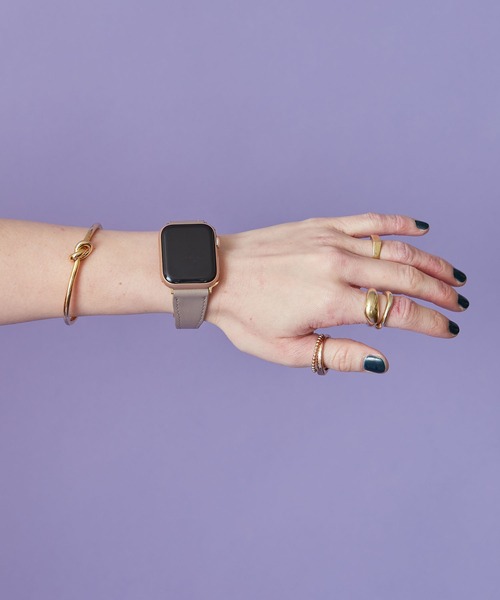 HASHIBAMI(ハシバミ)の「【HASHIBAMI】ウネウネ アップルウォッチバンド S (38/40/41mm用) Apple Watch Band(デジタル腕時計・レディース・ブラック/マスタード/ライラック/グレイッシュベージュ/ナチュラル/グレー系その他/ライトピンク・FREE)」の9枚目の写真
