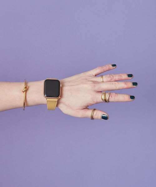 HASHIBAMI(ハシバミ)の「【HASHIBAMI】ウネウネ アップルウォッチバンド S (38/40/41mm用) Apple Watch Band(デジタル腕時計・レディース・ブラック/マスタード/ライラック/グレイッシュベージュ/ナチュラル/グレー系その他/ライトピンク・FREE)」の13枚目の写真