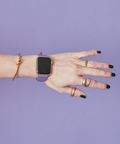 HASHIBAMI(ハシバミ)の「【HASHIBAMI】ウネウネ アップルウォッチバンド S (38/40/41mm用) Apple Watch Band(デジタル腕時計・レディース・ブラック/マスタード/ライラック/グレイッシュベージュ/ナチュラル/グレー系その他/ライトピンク・FREE)」の15枚目の写真
