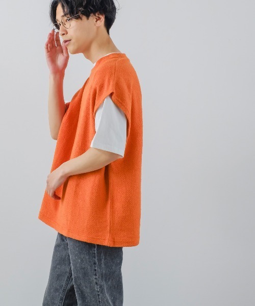 ZARA ザラ ニット ベスト オレンジ 新品未使用 M - メルカリ