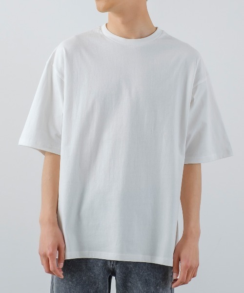 セール】変形ジャガード インレイ ニットベスト×Tシャツ