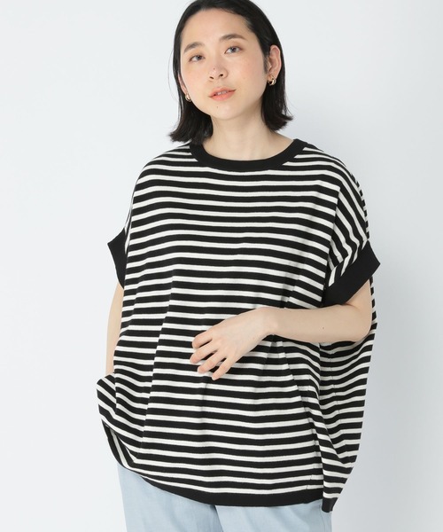 studio CLIP（スタディオクリップ）の「14ゲージドルマンニットプルオーバー（ニット/セーター・レディース・ブラック/カーキ/ブルー・FREE）」の2枚目の写真