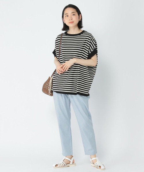 studio CLIP（スタディオクリップ）の「14ゲージドルマンニットプルオーバー（ニット/セーター・レディース・ブラック/カーキ/ブルー・FREE）」の4枚目の写真