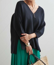 OUVRAGE CLASSE | ホールガーメント前後差ニット(ニット/セーター)