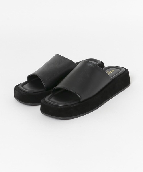 CORSO ROMA，9（コルソローマ）の「CORSO ROMA, 9　プラットフォームサンダル（サンダル・レディース・ブラック・38/37/36）」の4枚目の写真