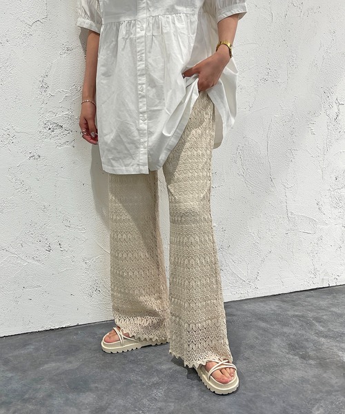 apres jour mignon(アプレジュールミニョン)の「レースパンツ【ZOZOTOWN限定アイテム】(その他パンツ・レディース・アイボリー/ブラック・SMALL/MEDIUM/X-LARGE)」の2枚目の写真