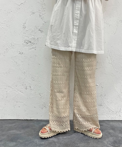 apres jour mignon(アプレジュールミニョン)の「レースパンツ【ZOZOTOWN限定アイテム】(その他パンツ・レディース・アイボリー/ブラック・SMALL/MEDIUM/X-LARGE)」の3枚目の写真