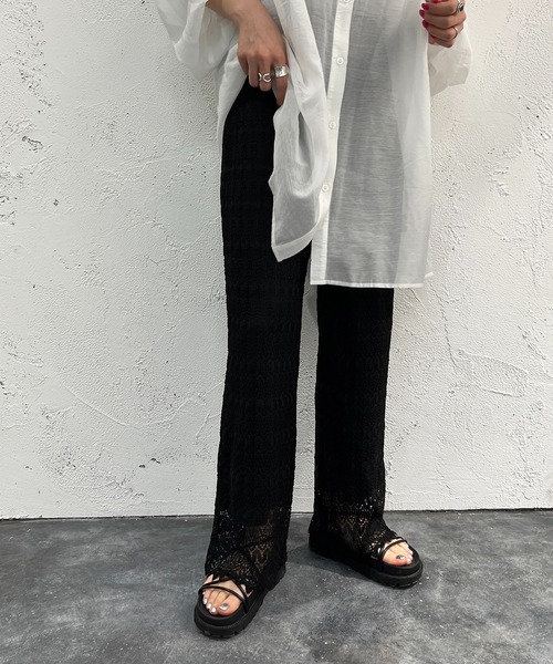 apres jour mignon(アプレジュールミニョン)の「レースパンツ【ZOZOTOWN限定アイテム】(その他パンツ・レディース・アイボリー/ブラック・SMALL/MEDIUM/X-LARGE)」の9枚目の写真