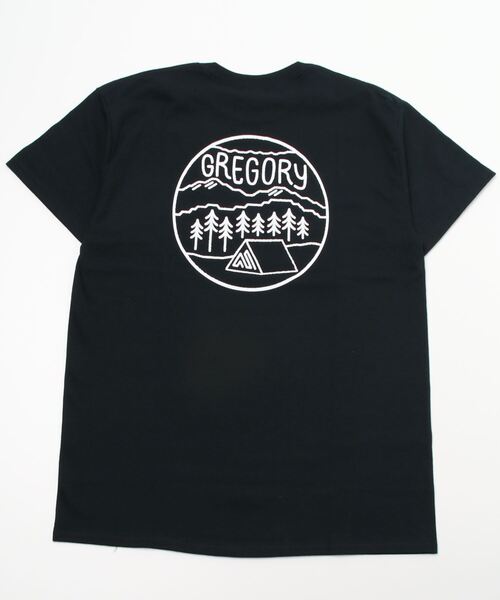 GREGORY(グレゴリー)の「グレゴリー GREGORY GMP LOGO T ALPN D S-BLACK(Tシャツ/カットソー・メンズ・ブラック・S/M/LL/L)」の2枚目の写真