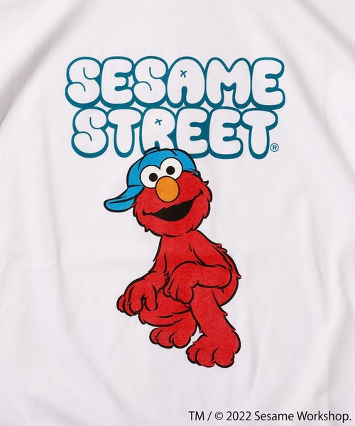 PROJECT SR'ES（プロジェクトエスアールエス）の「【SESAME STREET×PROJECT SR’ ES】Elmo/エルモ SS TEE（Tシャツ/カットソー・メンズ・ホワイト/ブラック・LARGE/X-LARGE/MEDIUM）」の3枚目の写真