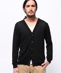 417 EDIFICE | ◇16Gシルクタッチ Vネックカーディガン(カーディガン/ボレロ)