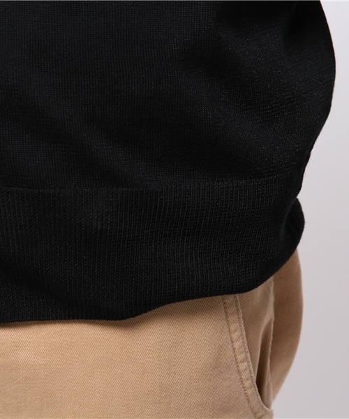 417 EDIFICE（フォーワンセブンエディフィス）の「◇16Gシルクタッチ Vネックカーディガン（カーディガン/ボレロ・メンズ・グレー/サファリグリーン/ブルー系その他/ブラック・SMALL/LARGE/MEDIUM）」の11枚目の写真