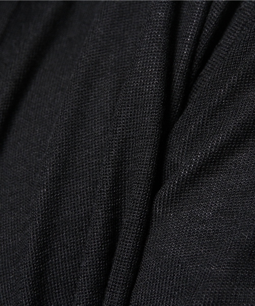 417 EDIFICE（フォーワンセブンエディフィス）の「◇16Gシルクタッチ Vネックカーディガン（カーディガン/ボレロ・メンズ・グレー/サファリグリーン/ブルー系その他/ブラック・SMALL/LARGE/MEDIUM）」の14枚目の写真