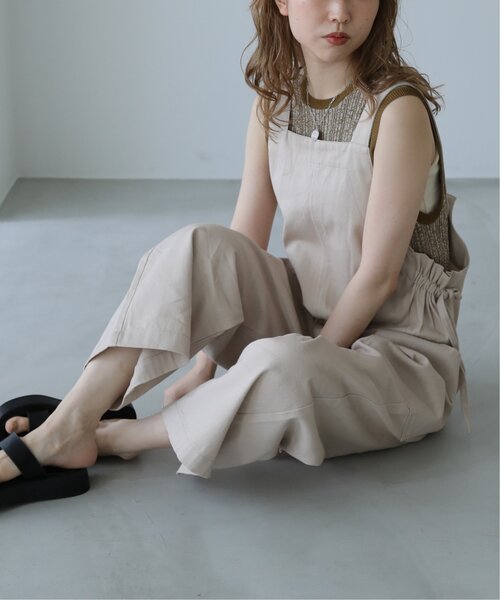 RAY CASSIN(レイカズン)の「前後2wayメランジノ-スリニット(タンクトップ・レディース・グリーン/キャメル・FREE)」の4枚目の写真