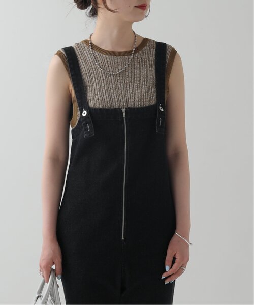 RAY CASSIN(レイカズン)の「前後2wayメランジノ-スリニット(タンクトップ・レディース・グリーン/キャメル・FREE)」の9枚目の写真