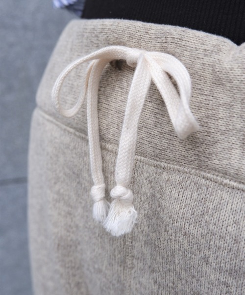 BURLAP OUTFITTER(バーラップアウトフィッター)の「BURLAP OUTFITTER/バーラップアウトフィッター KNIT FREECE PATCHED PANT ニットフリースパッチパンツ(スウェットパンツ・レディース・オートミール・SMALL)」の6枚目の写真
