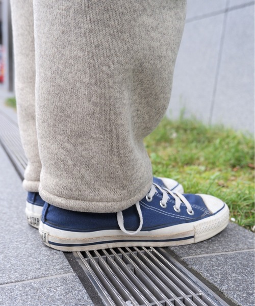 BURLAP OUTFITTER(バーラップアウトフィッター)の「BURLAP OUTFITTER/バーラップアウトフィッター KNIT FREECE PATCHED PANT ニットフリースパッチパンツ(スウェットパンツ・レディース・オートミール・SMALL)」の8枚目の写真