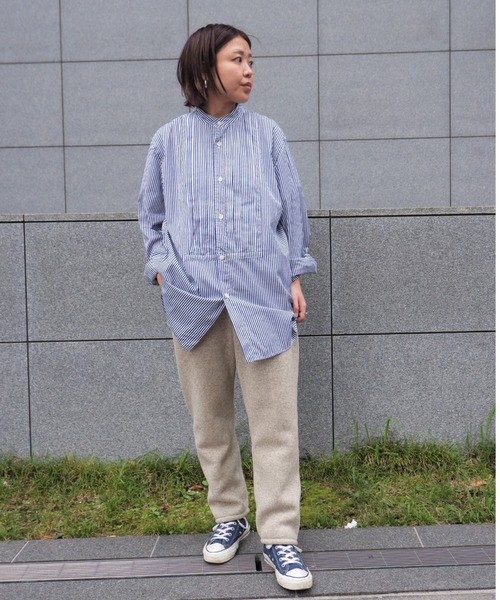 BURLAP OUTFITTER(バーラップアウトフィッター)の「BURLAP OUTFITTER/バーラップアウトフィッター KNIT FREECE PATCHED PANT ニットフリースパッチパンツ(スウェットパンツ・レディース・オートミール・SMALL)」の10枚目の写真