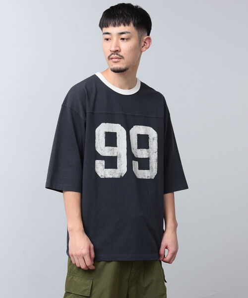 neighborhood フットボール　シャツ　七分丈　ナンバリング　すみ黒 neighborhood フットボール シャツ 七分丈 ナンバリング すみ黒