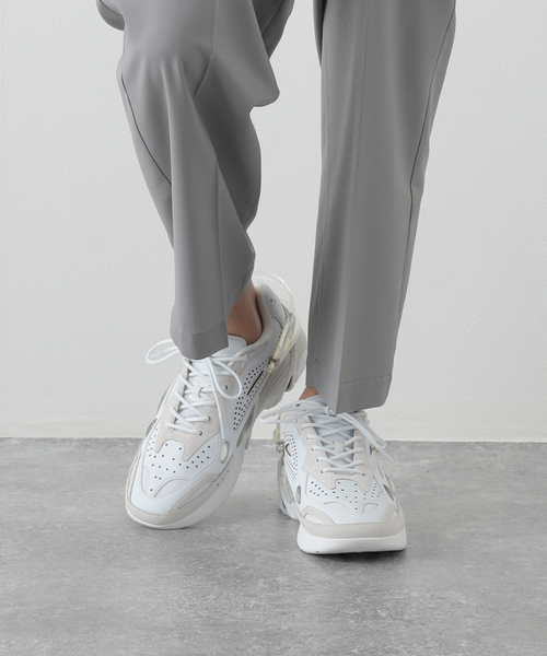ラフシモンズ Ultrasceptreスニーカー ホワイト/クリーム クラシック white Sneakers strap Top High Simons Raf leather