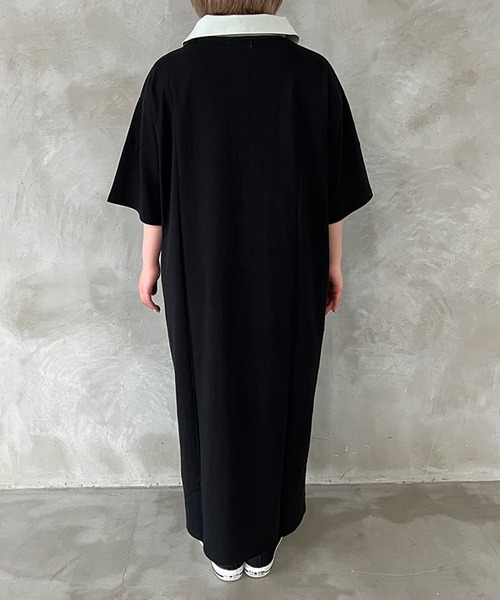 kutir（クティール）の「ポロワンピース（ワンピース・レディース・ライトブルー/ブラック・SMALL/MEDIUM/LARGE）」の16枚目の写真