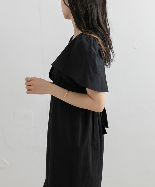 OLIVE des OLIVE（オリーブデオリーブ）の「後リボンブラウス+キャミワンピースSET（ワンピース・レディース・ブラック/ブラウン/ブルー・FREE）」の8枚目の写真