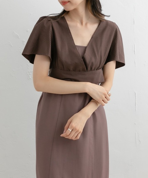 OLIVE des OLIVE（オリーブデオリーブ）の「後リボンブラウス+キャミワンピースSET（ワンピース・レディース・ブラック/ブラウン/ブルー・FREE）」の13枚目の写真