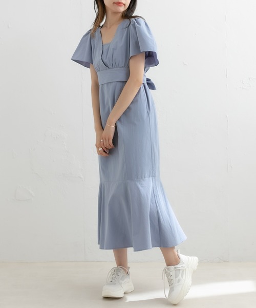 OLIVE des OLIVE（オリーブデオリーブ）の「後リボンブラウス+キャミワンピースSET（ワンピース・レディース・ブラック/ブラウン/ブルー・FREE）」の19枚目の写真