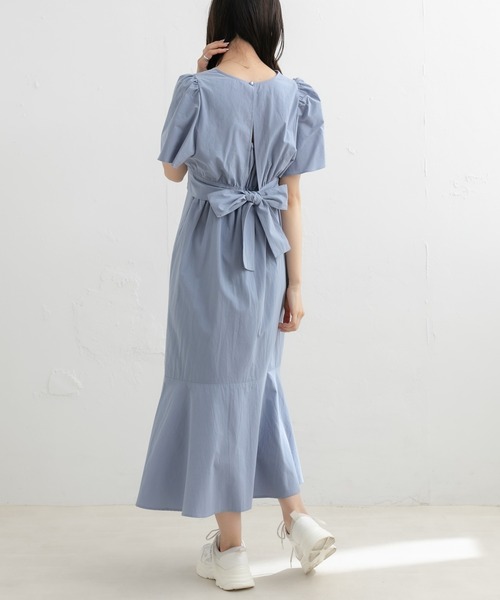 OLIVE des OLIVE（オリーブデオリーブ）の「後リボンブラウス+キャミワンピースSET（ワンピース・レディース・ブラック/ブラウン/ブルー・FREE）」の21枚目の写真