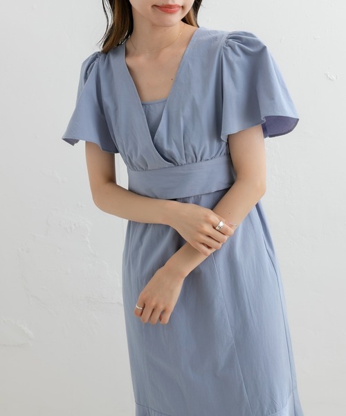 OLIVE des OLIVE（オリーブデオリーブ）の「後リボンブラウス+キャミワンピースSET（ワンピース・レディース・ブラック/ブラウン/ブルー・FREE）」の22枚目の写真