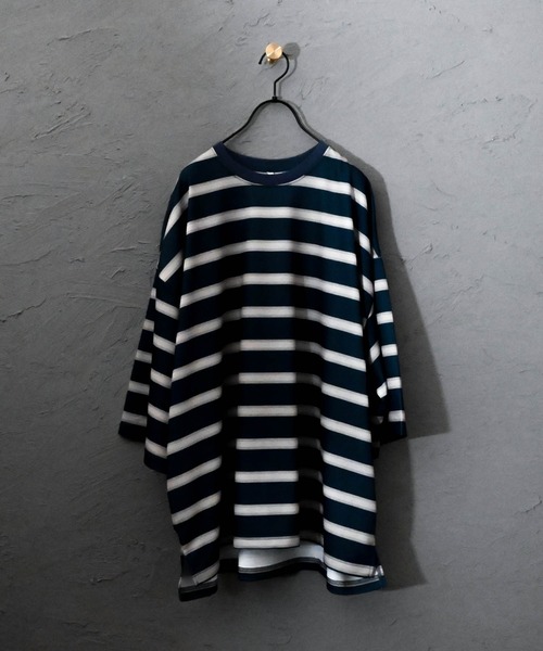 セール】ミニ裏毛マルチボーダーSS-T レディース メンズ（Tシャツ