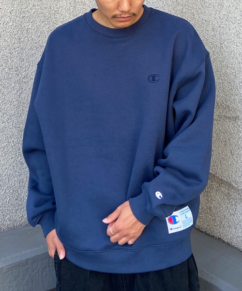 Champion(チャンピオン)の「CHAMPION/チャンピオン ワンポイントスウェット/裏起毛 ブランドロゴ アイコントレーナー/セットアップ対応 C3-W028(スウェット・メンズ・グレー/ブラック/ホワイト/レッド/ネイビー・L/M/XL)」の5枚目の写真