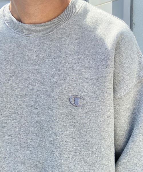 Champion(チャンピオン)の「CHAMPION/チャンピオン ワンポイントスウェット/裏起毛 ブランドロゴ アイコントレーナー/セットアップ対応 C3-W028(スウェット・メンズ・グレー/ブラック/ホワイト/レッド/ネイビー・L/M/XL)」の14枚目の写真