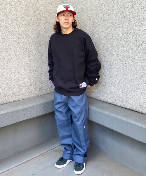Champion(チャンピオン)の「CHAMPION/チャンピオン ワンポイントスウェット/裏起毛 ブランドロゴ アイコントレーナー/セットアップ対応 C3-W028(スウェット・メンズ・グレー/ブラック/ホワイト/レッド/ネイビー・L/M/XL)」の10枚目の写真