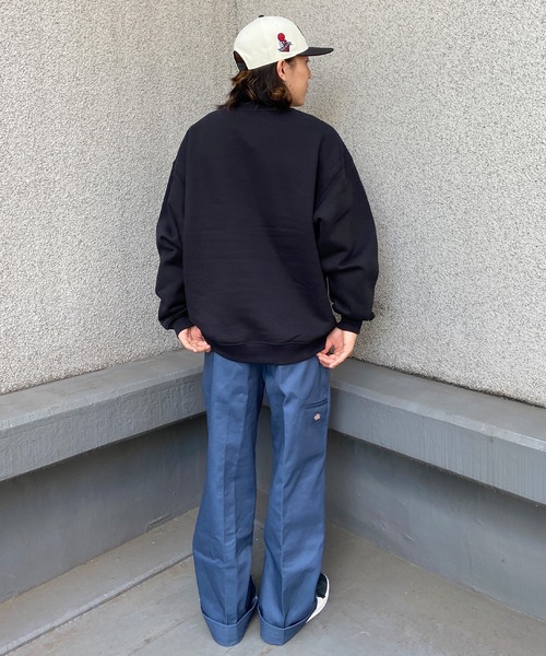 Champion(チャンピオン)の「CHAMPION/チャンピオン ワンポイントスウェット/裏起毛 ブランドロゴ アイコントレーナー/セットアップ対応 C3-W028(スウェット・メンズ・グレー/ブラック/ホワイト/レッド/ネイビー・L/M/XL)」の11枚目の写真